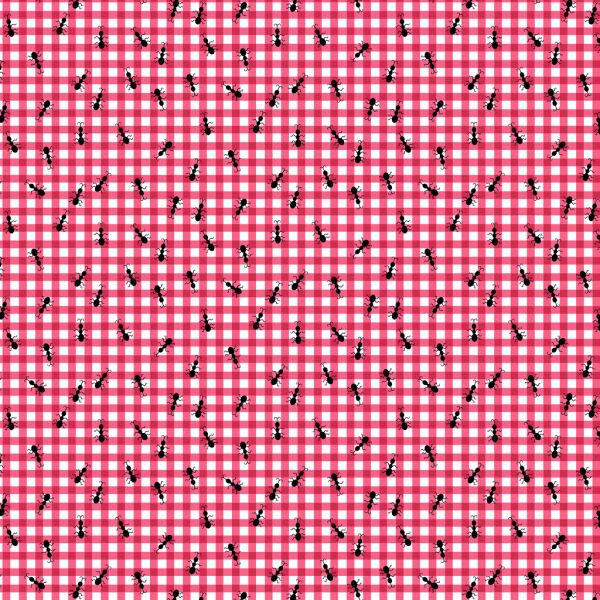 Ants On Gingham, Pink