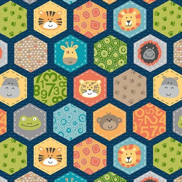 Jungle Friends Hexagons