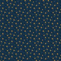 Cheddar, Swirly Dots Indigo