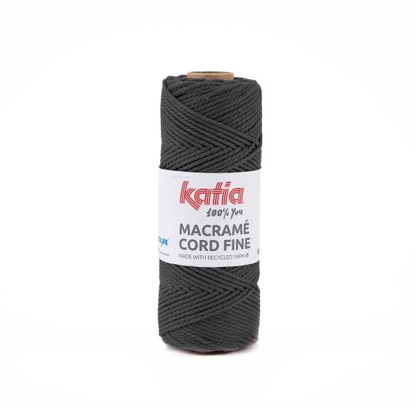 Katia, Macrame Cord Fine  202 Anthrazitgrau