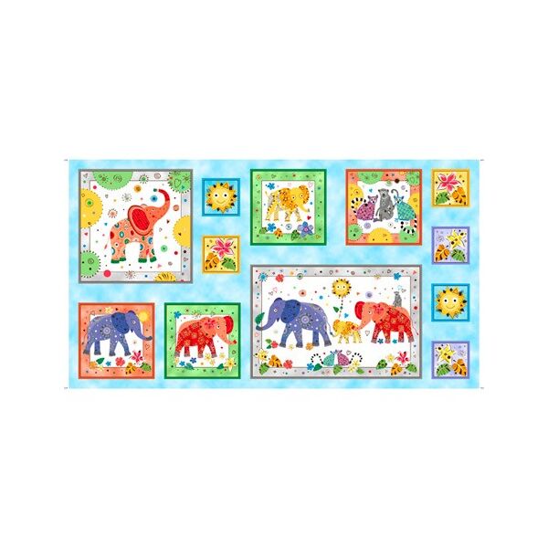 Playfull Elephants (Panel)