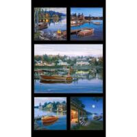 Classic Boats, Landschaft (Panel)