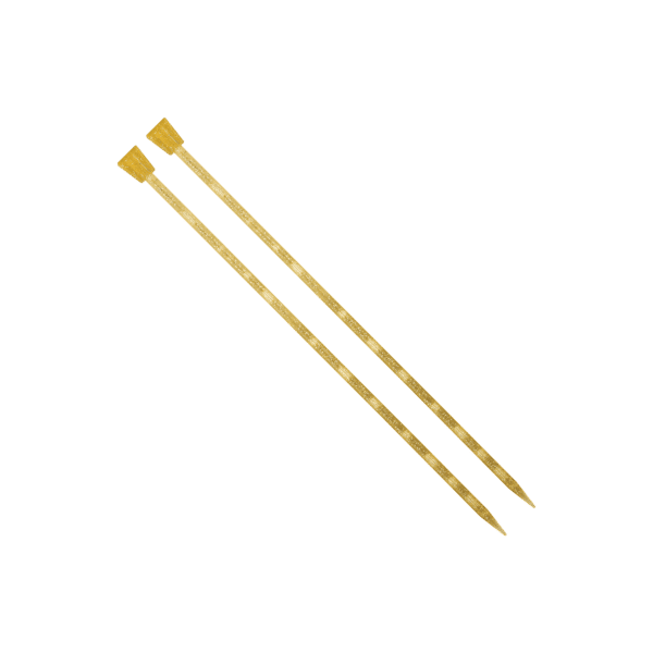 addiChampagner, Jackenstricknadeln Kunststoff 35 cm 9 mm