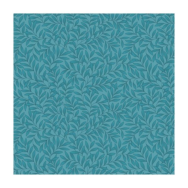 Veranda, Leaves Allover Teal