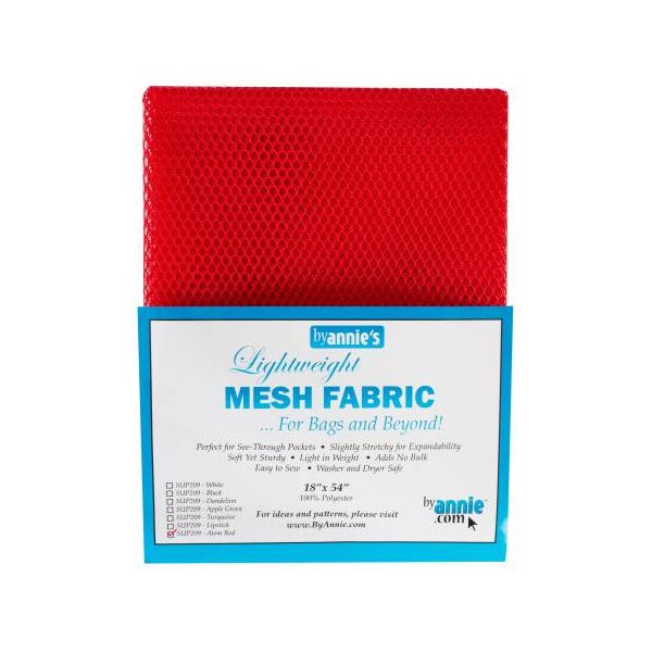Mesh Fabric, Atom Red