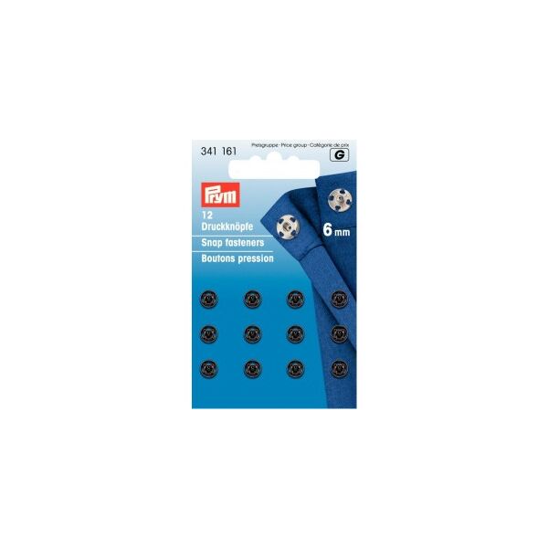 Prym, Drucker 6mm Schwarz