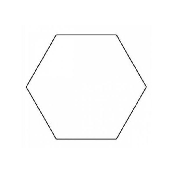 Hexagon, 1". 100 Stk