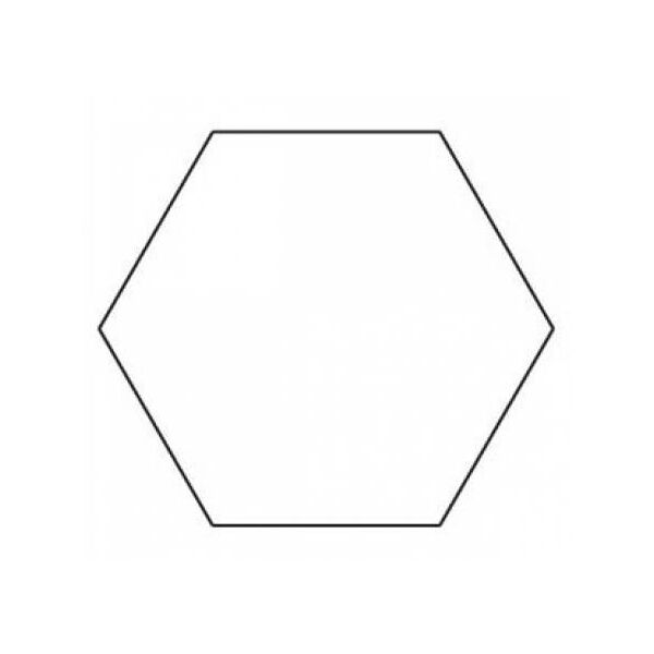 Template, Hexagon, 1/2"