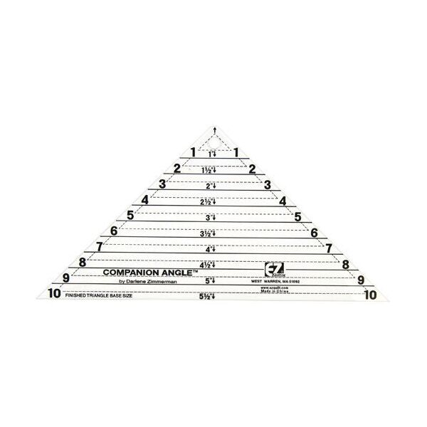 Companion Angle Triangle Ruler 10"