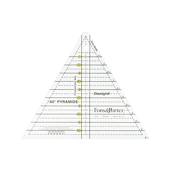 Paramid Ruler  6" 60°