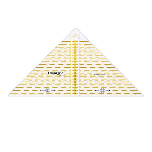 Omnigrid, Dreieck für 1/4 Quadrat bis 20 cm