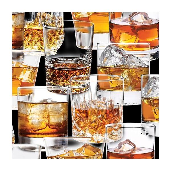 Top Shelf Glassware Black