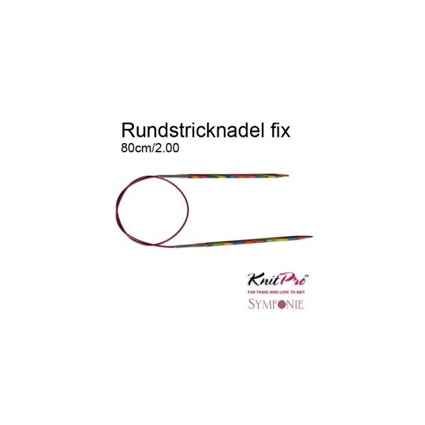 KnitPro Karbonz, Rundstricknadel 80cm 2,00mm