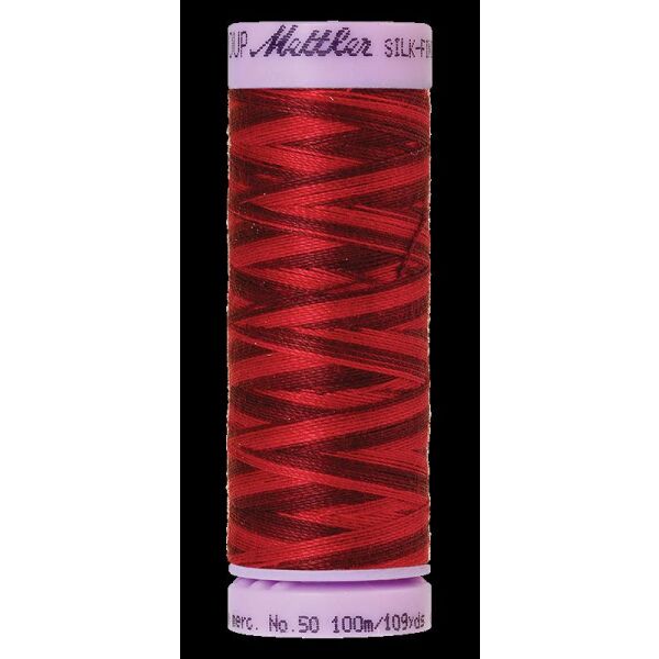 Mettler, Sil Finish Cotton Multi Nr. 50, 9845 Midnight Garnet