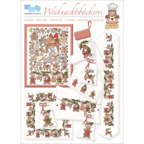 Lindner´s Kreuzstiche, 103 Weihnachtsbäckerei