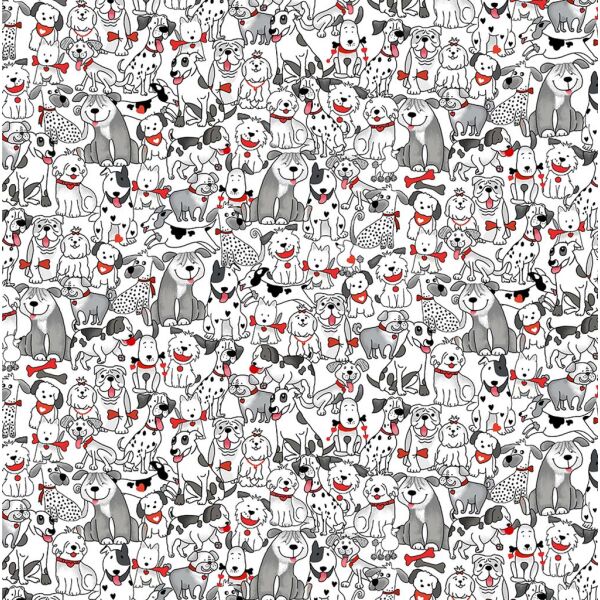 Smiling Dogs, White