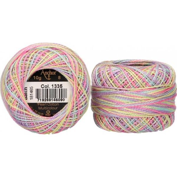 Anchor, Perlgarn Nr.8 Multicolor 1335 Multicolor hell