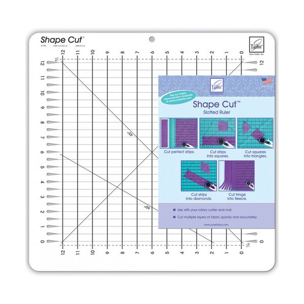 Shape Cut, Slotted Ruler