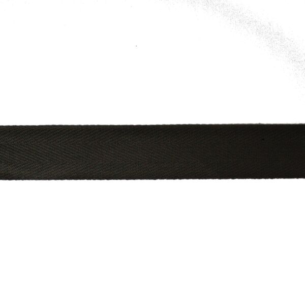 Köperband, 25 mm, 000 Schwarz