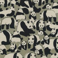 Cotton Flax Prints, Panda