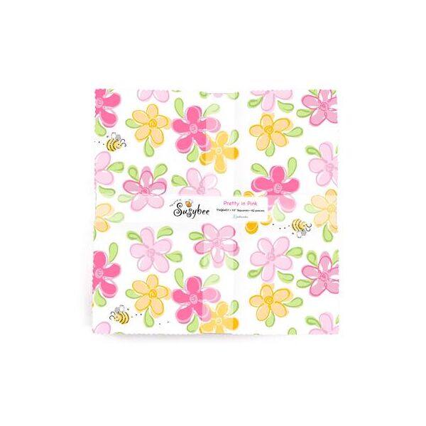 Pretty in Pinkt, 10 " Squares