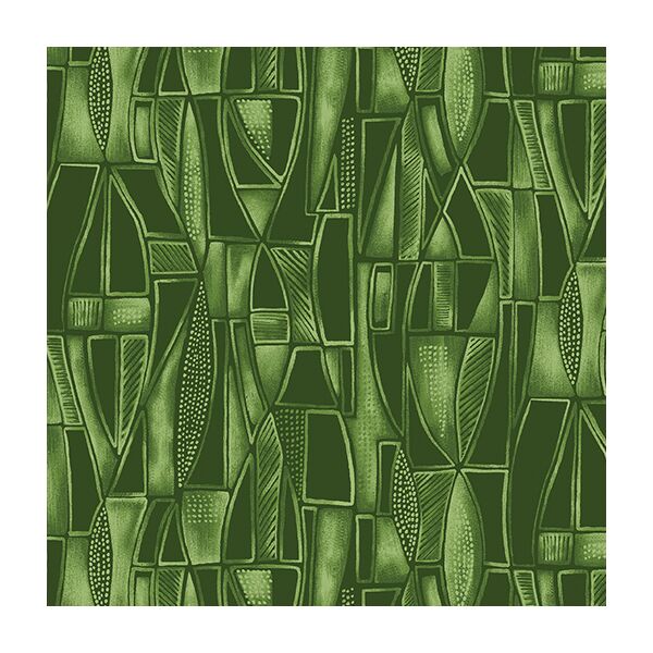 Luminescent Leaves, Tonal Geo Green