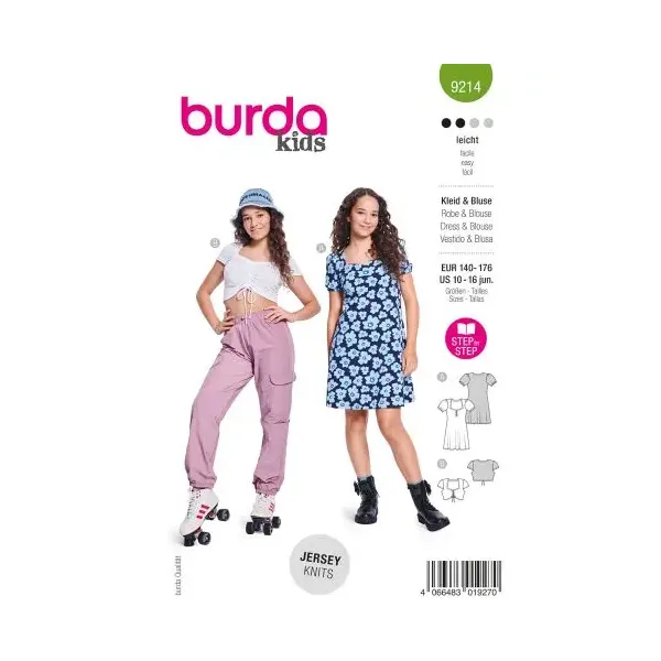 Kleid & Bluse, Gr.140-176