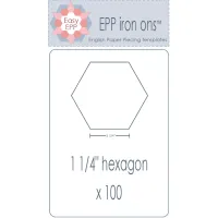 EPP Iron-Ons, Hexagon 1 1/4"