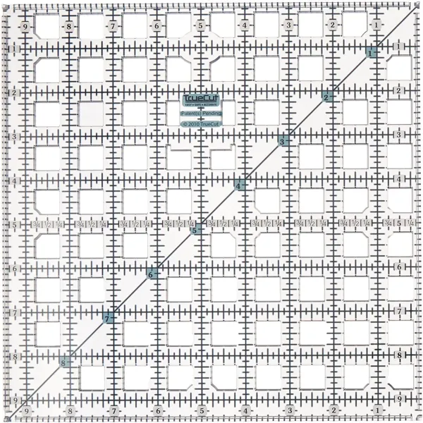 True Cut, 9 1/2" x 9 1/2" Lineal