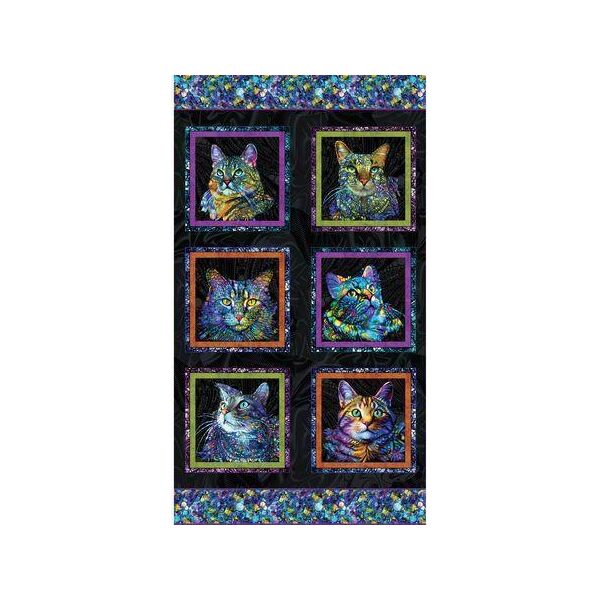 Cat Artistry, Panel Black Multi