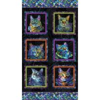 Cat Artistry, Panel Black Multi