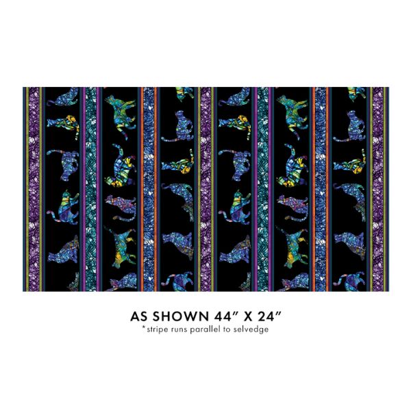 Cat Artistry, Stripe, Black Multi