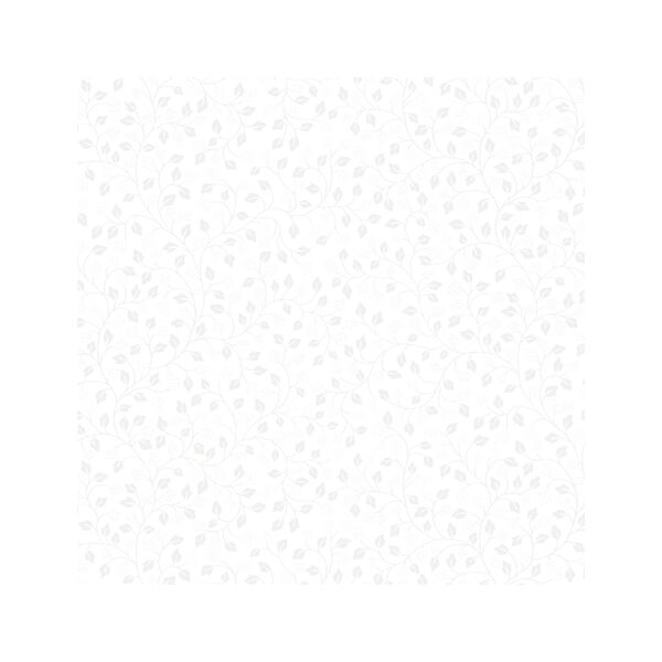 Quilting Illusions, Leaf Vine, White