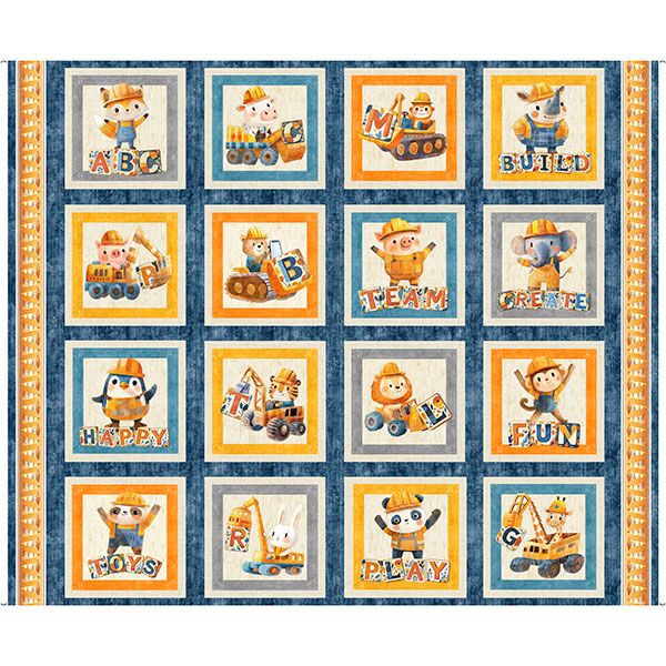 Build It, Construction Animals Picture, Panel