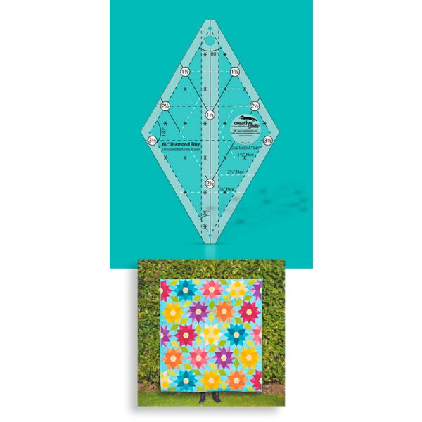 Creative Grids, 60° Diamond Tiny