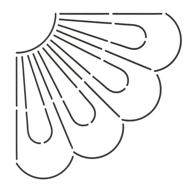 Dresden Plate, 15 cm