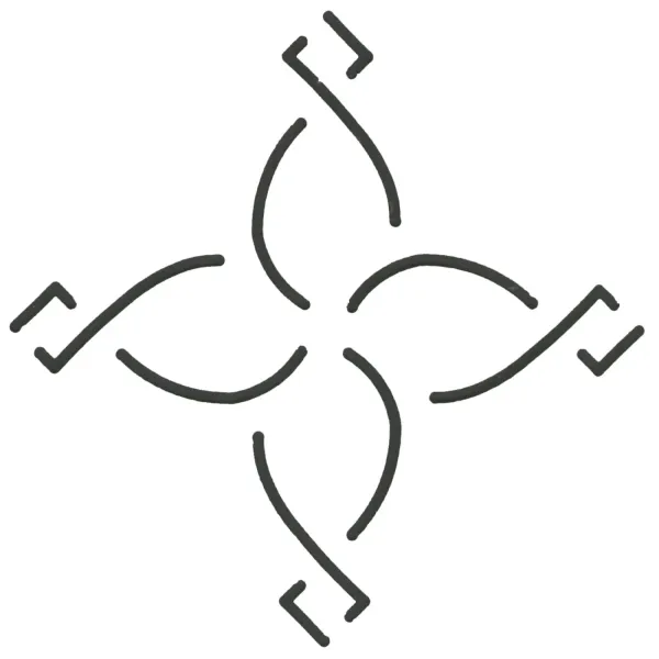 Twisted  Petals, 8 cm