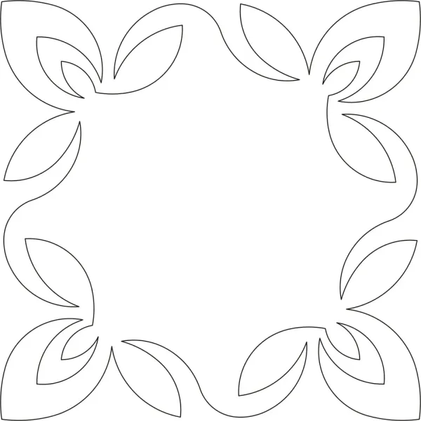 Bud And Leaf Block, 28 cm