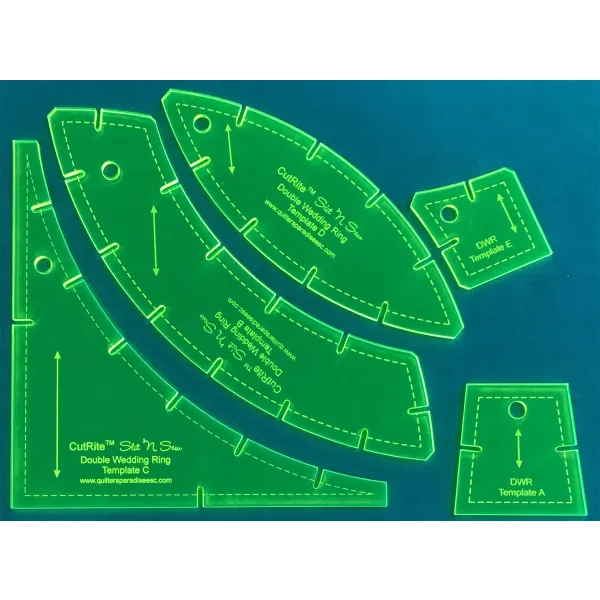 Slit N Sew, Double Wedding Ring Template Set