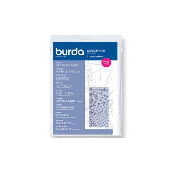Burda, Seidenpapier mit Zentimeter-Raster
