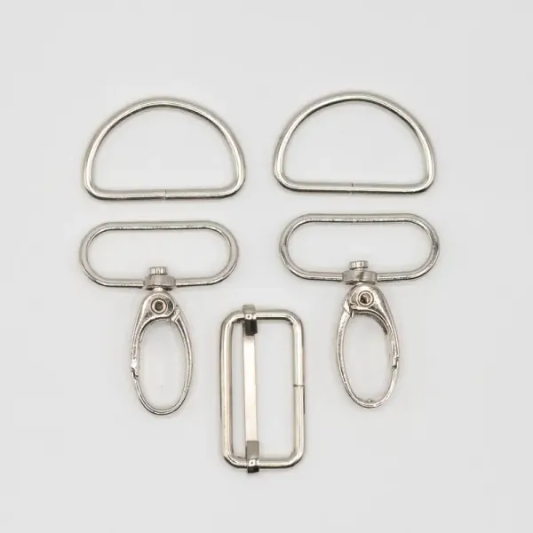 Karabiner-Set ,30 mm, Silber