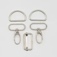 Karabiner-Set ,30 mm, Silber