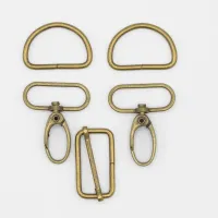Karabiner-Set, 30 mm, Bronze