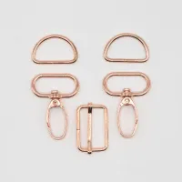 Karabiner-Set, 25 mm, Rose Gold