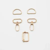 Karabiner-Set, 25 mm, Gold