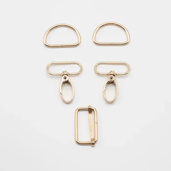 Karabiner-Set, 30 mm, Gold