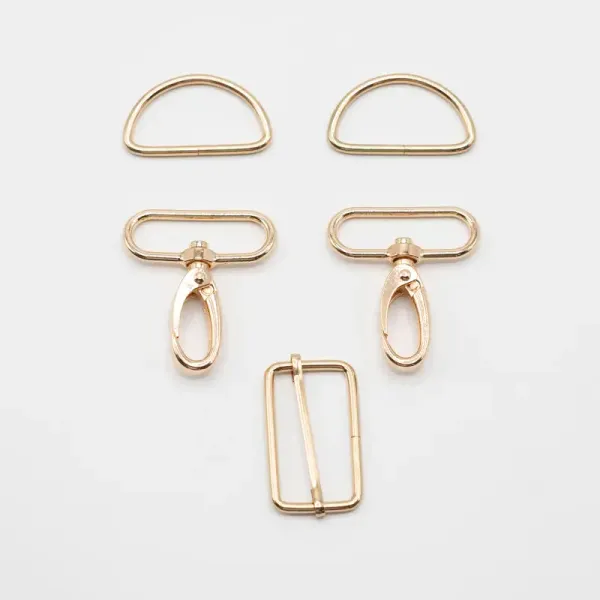 Karabiner-Set, 40 mm, Gold