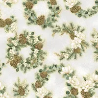 Light Gray/Gold Ornament Grove