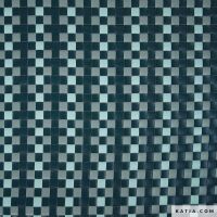 Katia, Geflochtenes Kunstleder in Grün und Blau