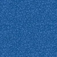 Country Blue, Tonal Leaves Dark Blue